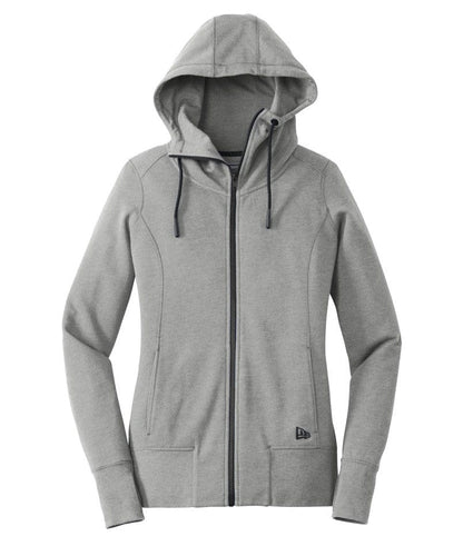 New Era Sweatshirts XS / Shadow Grey Heather New Era - Women's Tri-Blend Fleece Full-Zip Hoodie