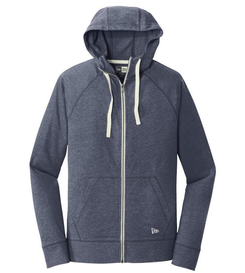 New Era Sweatshirts XS / True Navy Heather New Era - Men's Sueded Cotton Full-Zip Hoodie