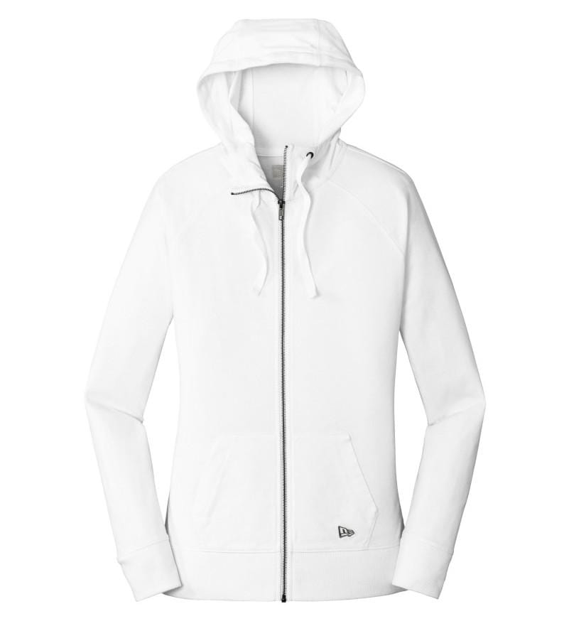 New Era Sweatshirts XS / White New Era - Women's Sueded Cotton Full-Zip Hoodie