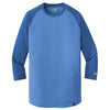 New Era T-shirts XS / Royal/Royal Heather New Era - Mens Heritage Blend 3/4-Sleeve Baseball Raglan Tee