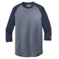 New Era T-shirts XS / True Navy/True Navy Twist New Era - Men's Heritage Blend 3/4-Sleeve Baseball Raglan Tee