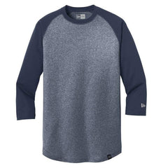New Era T-shirts XS / True Navy/True Navy Twist New Era - Men's Heritage Blend 3/4-Sleeve Baseball Raglan Tee