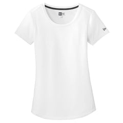 New Era T-shirts XS / White Solid New Era - Women's Series Performance Scoop Tee