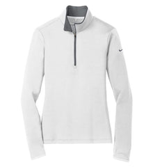 Nike Layering S / White/Dark Grey Nike - Women's Dri-FIT Stretch 1/2-Zip Cover-Up