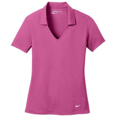 Nike Polos S / Pink Fire Nike - Women's Dri-FIT Vertical Mesh Polo