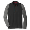 Nike Polos XS / Black/Dark Grey/Gym Red Nike - Men's Dri-FIT Stretch 1/2-Zip Cover-Up