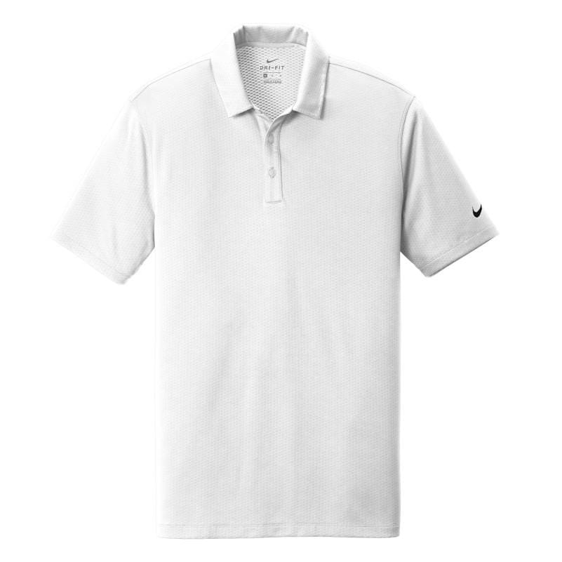 Nike Polos XS / White Nike - Men's Dri-FIT Hex Textured Polo