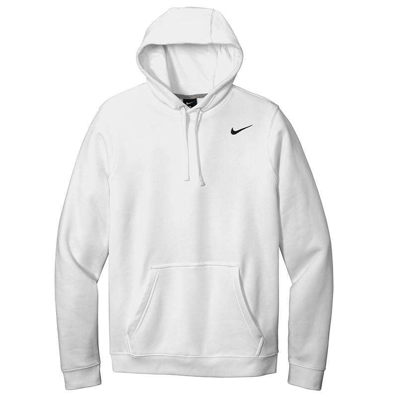 Nike Sweatshirts S / White Nike - Men's Club Pullover Hoodie Fleece Sweatshirt