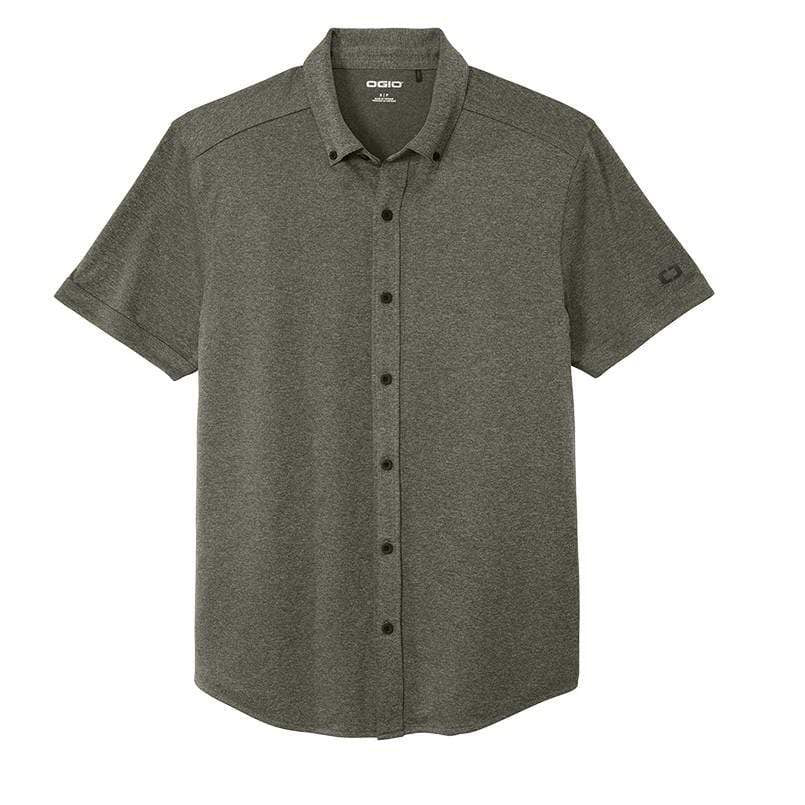 OGIO Polos XS / Drive Green Heather OGIO - Men's Gravitate Full-Button Polo