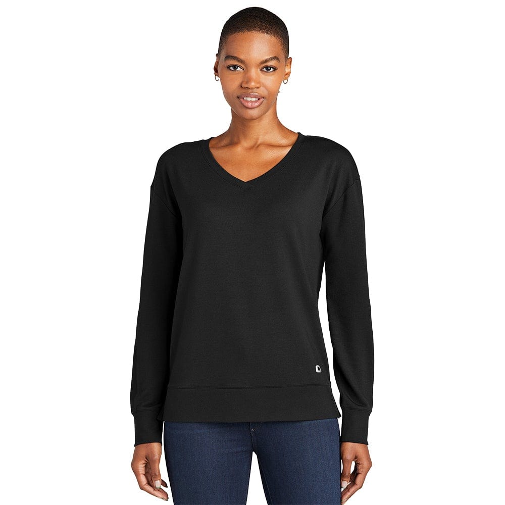 OGIO Women s Luuma Flex Long Sleeve V Neck Threadfellows