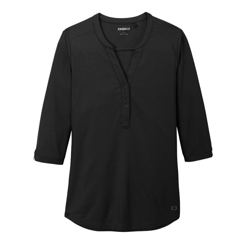 OGIO T-shirts XS / Blacktop OGIO - Women's Jewel Henley