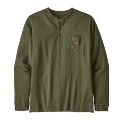 Patagonia T-shirts XS / Industrial Green Patagonia - Men's Long Sleeve Work Henley Pocket T-Shirt