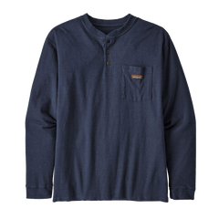 Patagonia T-shirts XS / New Navy Patagonia - Men's Long Sleeve Work Henley Pocket T-Shirt