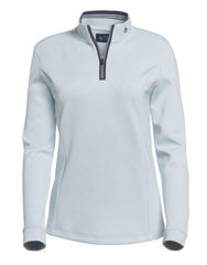 Penguin Layering S / Pearl Blue Penguin - Women's Clubhouse Mock Pullover