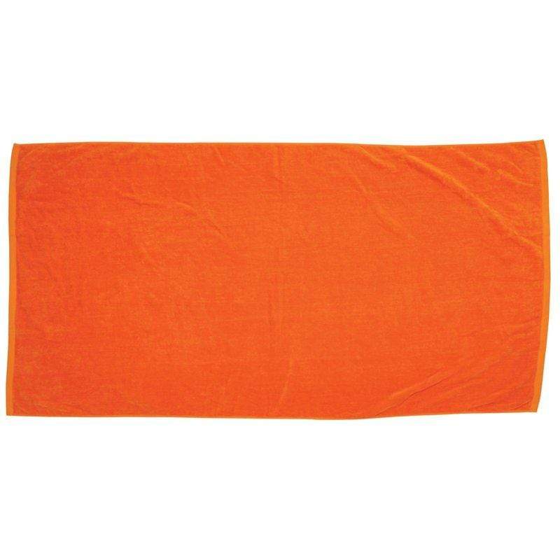 Protowels Accessories 30" x 60" / Orange Cotton Beach Towel - 30″ x 60″