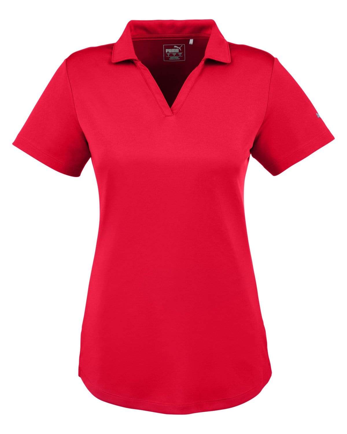 Puma Polos S / High Risk Red Puma - Women's Icon Golf Polo