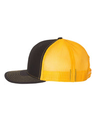 Richardson Headwear One Size / Black / Gold Richardson - Snapback Trucker Cap