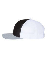 Richardson Headwear One Size / Black/White/Heather Grey Richardson - 3-Color Snapback Trucker Cap