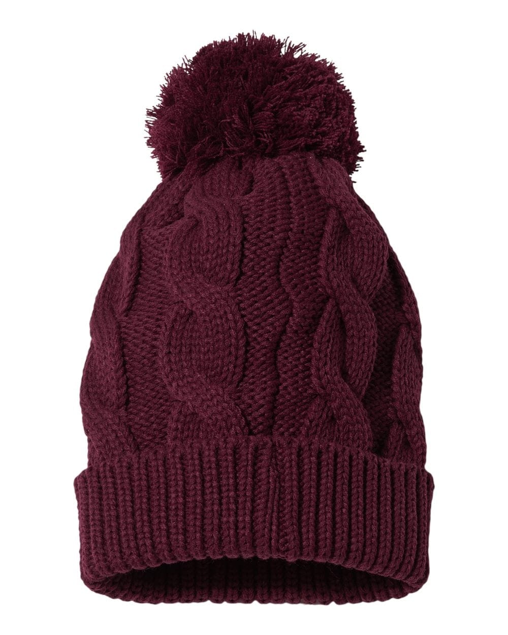 Richardson Headwear One Size / Burgundy Richardson - Chunk Twist Cuffed Beanie