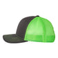 Richardson Headwear One Size / Charcoal / Neon Green Richardson - Snapback Trucker Cap