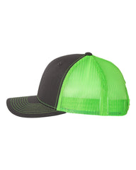 Richardson Headwear One Size / Charcoal / Neon Green Richardson - Snapback Trucker Cap