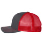 Richardson Headwear One Size / Charcoal / Red Richardson - Snapback Trucker Cap