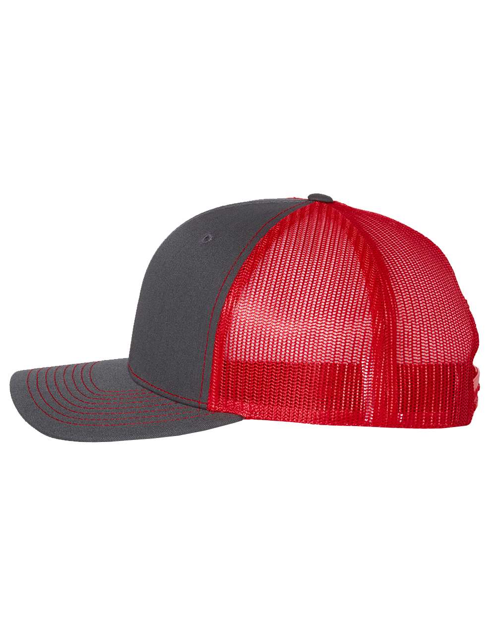 Richardson Headwear One Size / Charcoal / Red Richardson - Snapback Trucker Cap