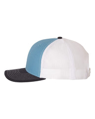 Richardson Headwear One Size / Columbia Blue/White/Navy Richardson - 3-Color Snapback Trucker Cap