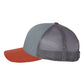 Richardson Headwear One Size / Heather Grey/Charcoal/Dark Orange Richardson - 3-Color Snapback Trucker Cap