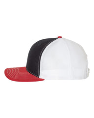 Richardson Headwear One Size / Navy/White/Red Richardson - 3-Color Snapback Trucker Cap