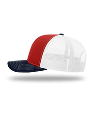 Richardson Headwear One Size / Red/White/Navy Richardson - 3-Color Snapback Trucker Cap