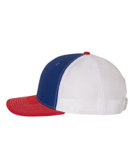 Richardson Headwear One Size / Royal/White/Red Richardson - 3-Color Snapback Trucker Cap
