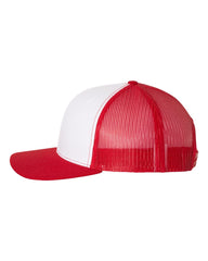 Richardson Headwear One Size / White / Red Richardson - Snapback Trucker Cap