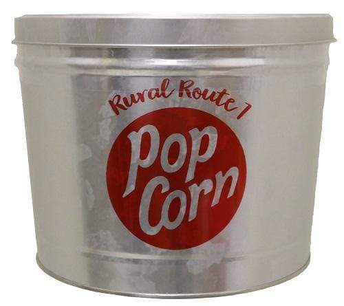 Rural Route 1 Accessories RURAL ROUTE 1 Galvanized Popcorn Tin