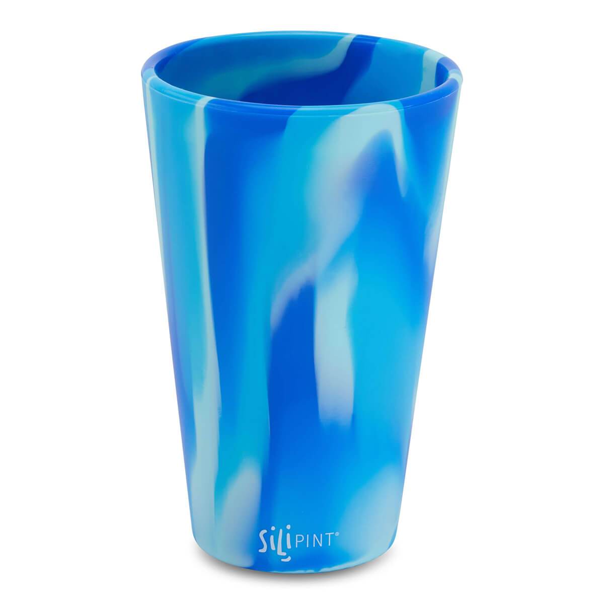 Sili Pint 16 Oz Silicone Cup Tie Dye Unbreakable Tumbler Hot Or Cold