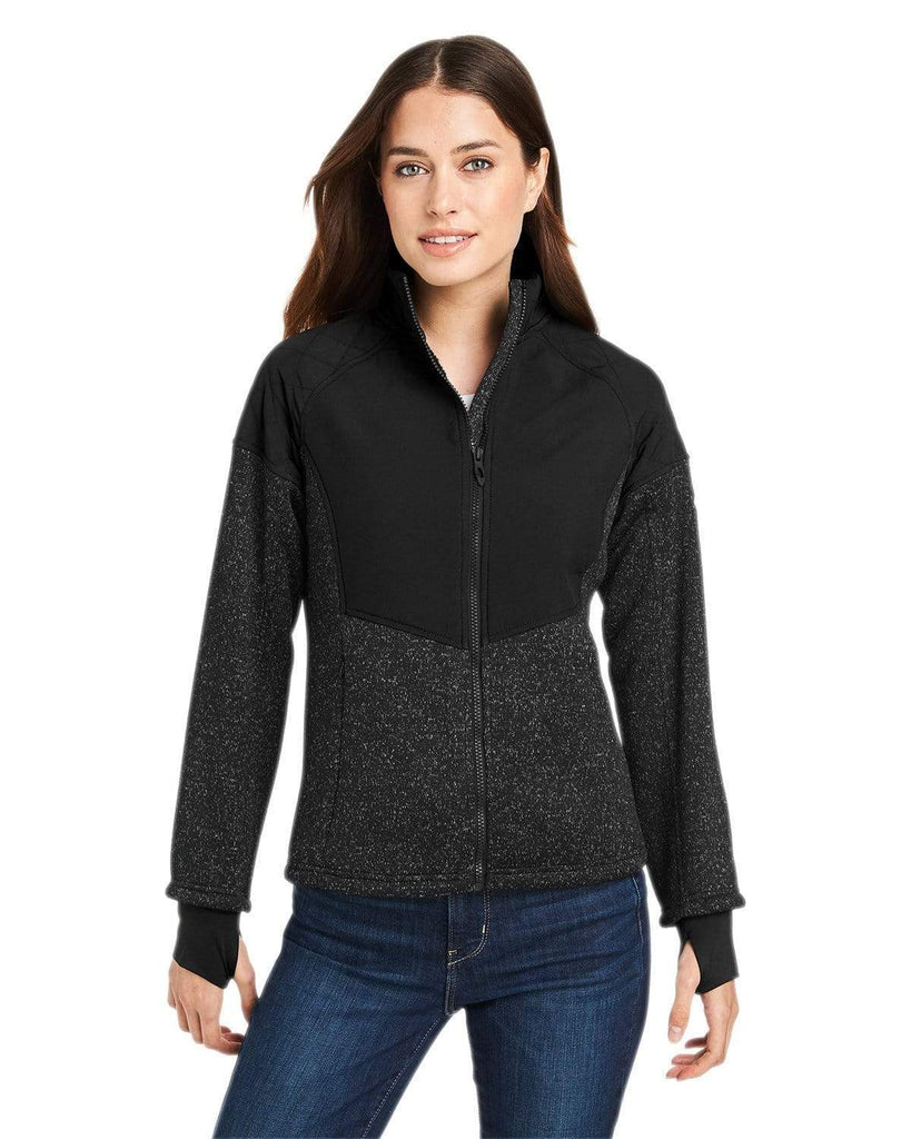 Spyder Warm Core Sweater Full Zip Up Jacket Size L Black Women's