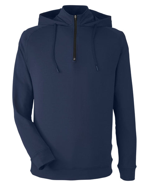 Swannies Golf Sweatshirts S / Navy Swannies Golf - Men's Vandyke Quarter-Zip Hooded Sweatshirt