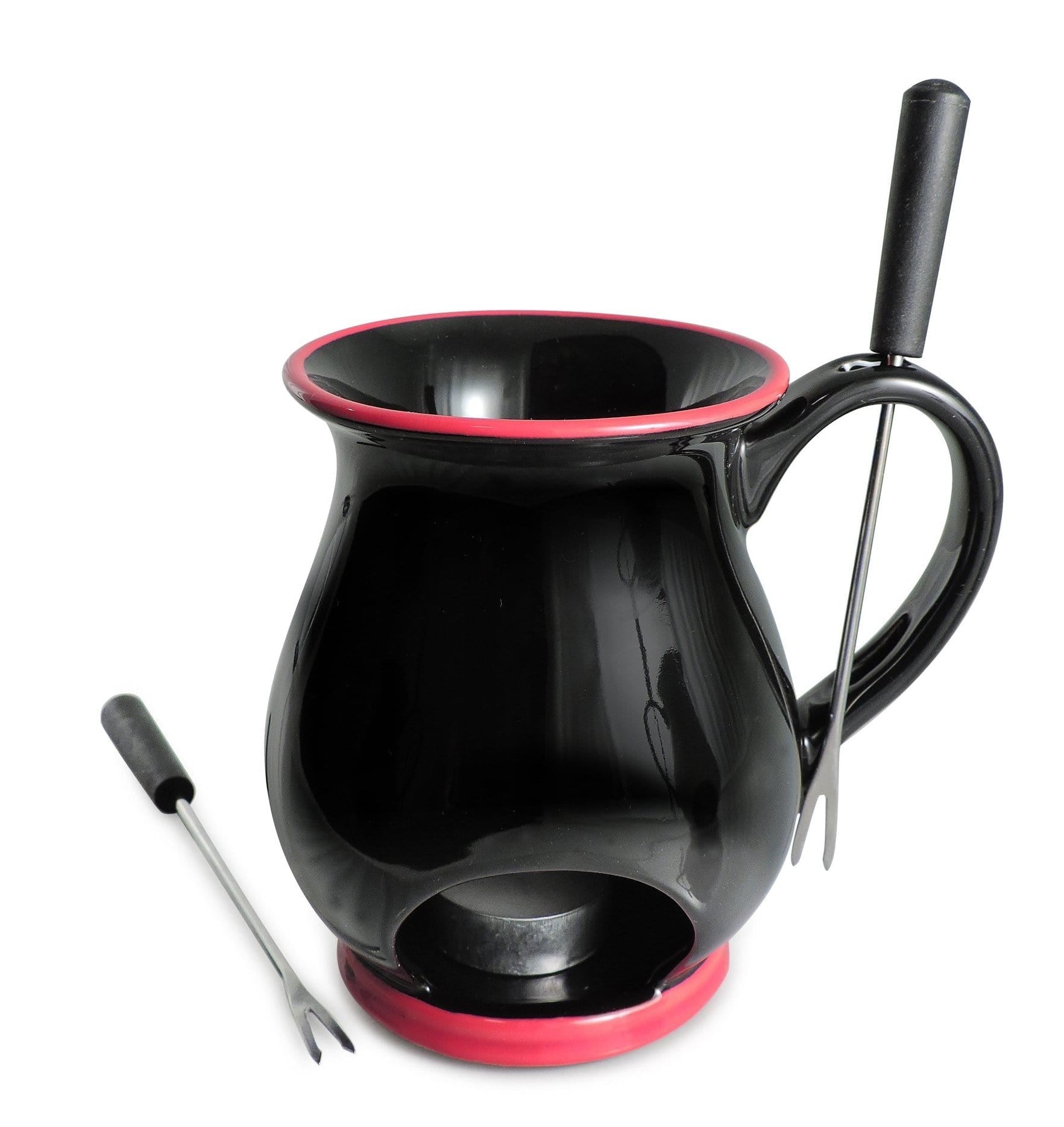 Swissmar Accessories One Size / Black/Red Swissmar - Indulge 4pc Fondue Set