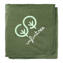 Threadfellows Accessories 100% Recycled PET Fleece Blanket with Canvas Pouch