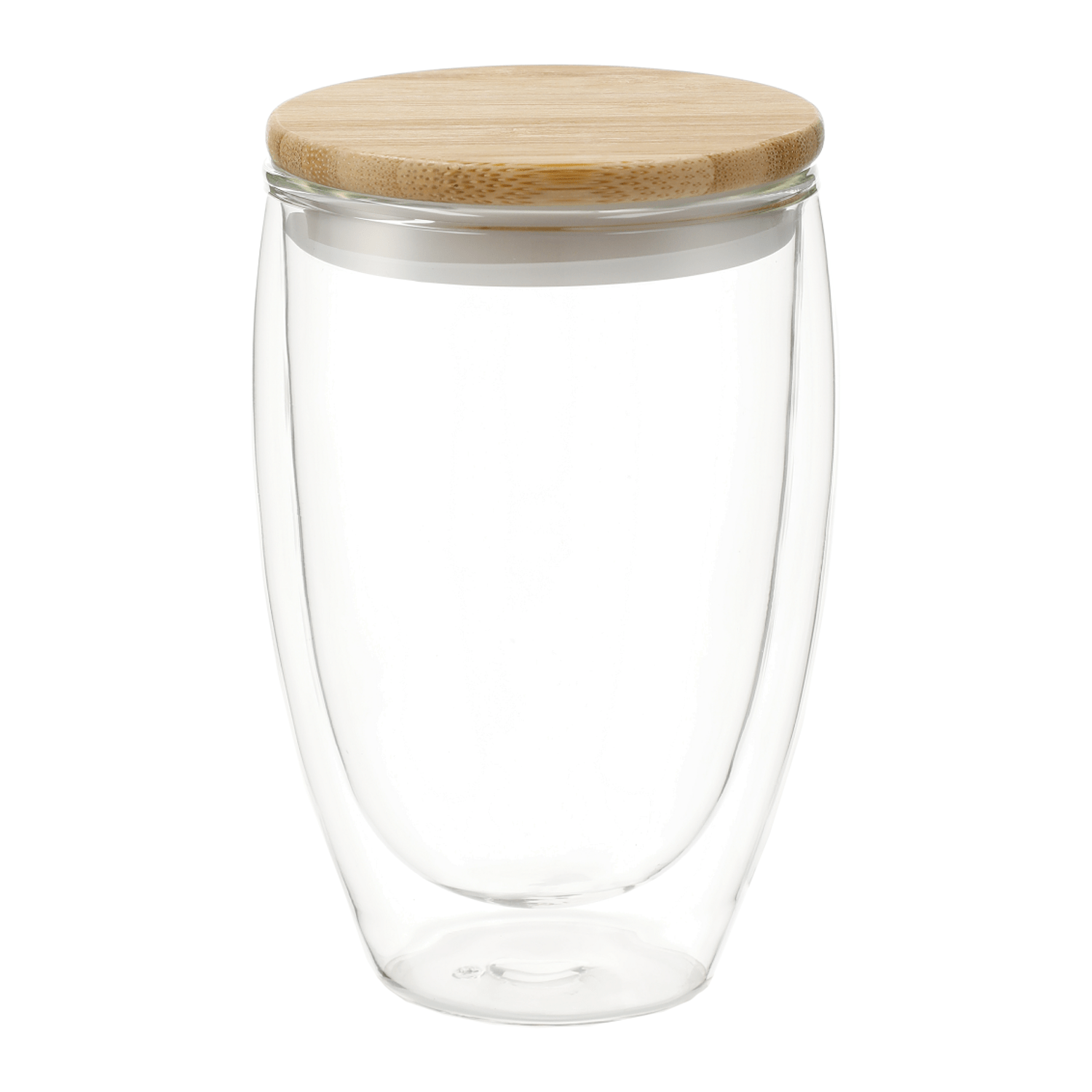 Threadfellows Accessories 12oz / Clear Easton Glass cup w/ Bamboo Lid 12oz