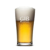 Threadfellows Accessories 20oz / Clear Caldecott Beer Glass 20oz - Deep Etched