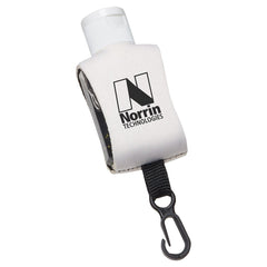 Threadfellows Accessories 250 piece minimum / White Logo'd Neoprene Clip 1 oz Moisture Bead Hand Sanitizer - 1oz