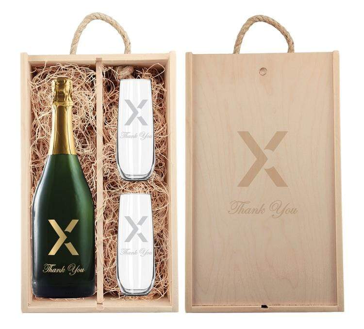 Threadfellows Accessories Cabernet / 750ml Wine Bottle & Flutes Gift Set
