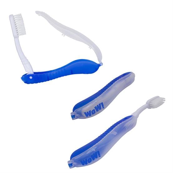 Threadfellows Accessories One Size / Blue Folding Travel Toothbrush