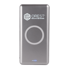 Threadfellows Accessories One Size / Gunmetal UL Listed Light Up Qi 10000 Wireless Power Bank