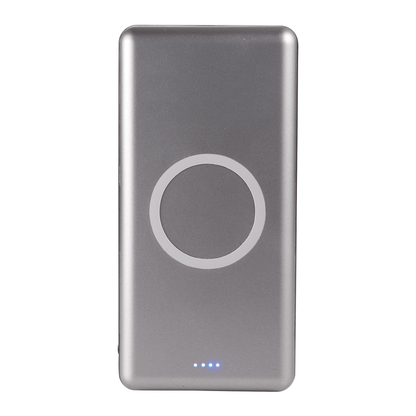 Threadfellows Accessories One Size / Gunmetal UL Listed Light Up Qi 10000 Wireless Power Bank