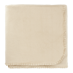 Threadfellows Accessories One Size / Natural 100% Recycled PET Fleece Blanket with Canvas Pouch