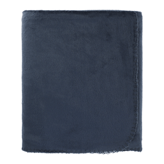 Threadfellows Accessories One Size / Navy 100% Recycled PET Fleece Blanket with Canvas Pouch
