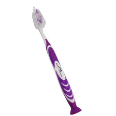 Threadfellows Accessories One Size / Purple Stand Up Suction Toothbrush w/ Tongue Scraper