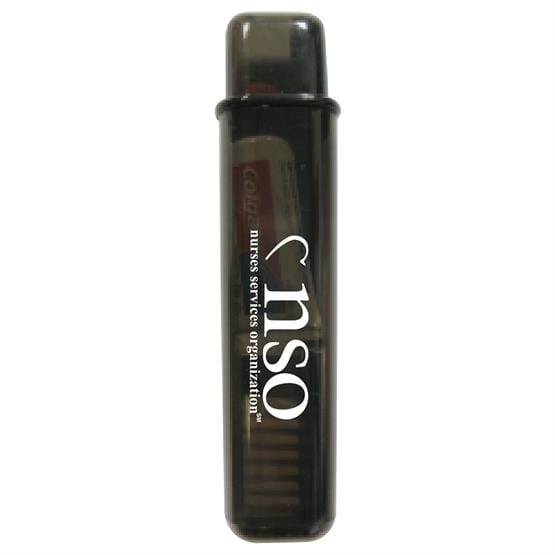 Threadfellows Accessories One Size / Translucent Black Travel Toothbrush w/ Colgate Toothpaste